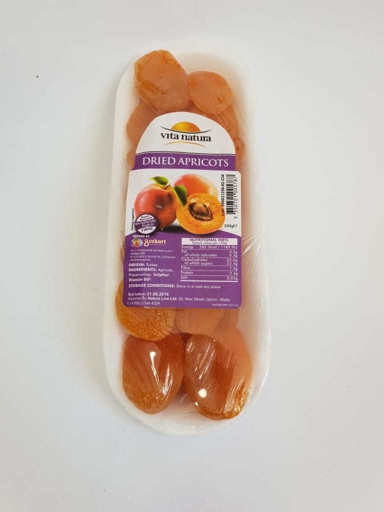 VITA NATURA DRIED APRICOTS 200g – Basic Food And Drinks