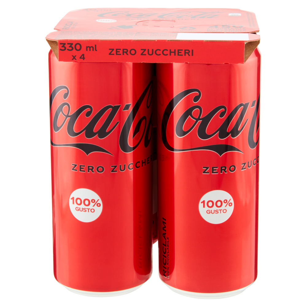 COCA COLA ZERO 330ML X 4
